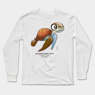 Galapagos Green Turtle Long Sleeve T-Shirt